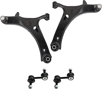 TRQ Front Suspension Kit Control Arm with Ball Joint Sway Bar Stabilizer Link Compatible with 2008-2016 Subaru Impreza