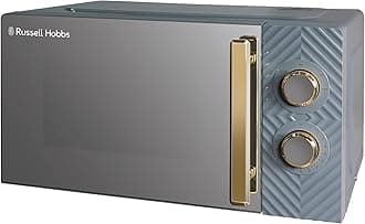 Russell Hobbs 17 Litre 700W Grey Solo Manual Microwave With Groove Design, 5 ...