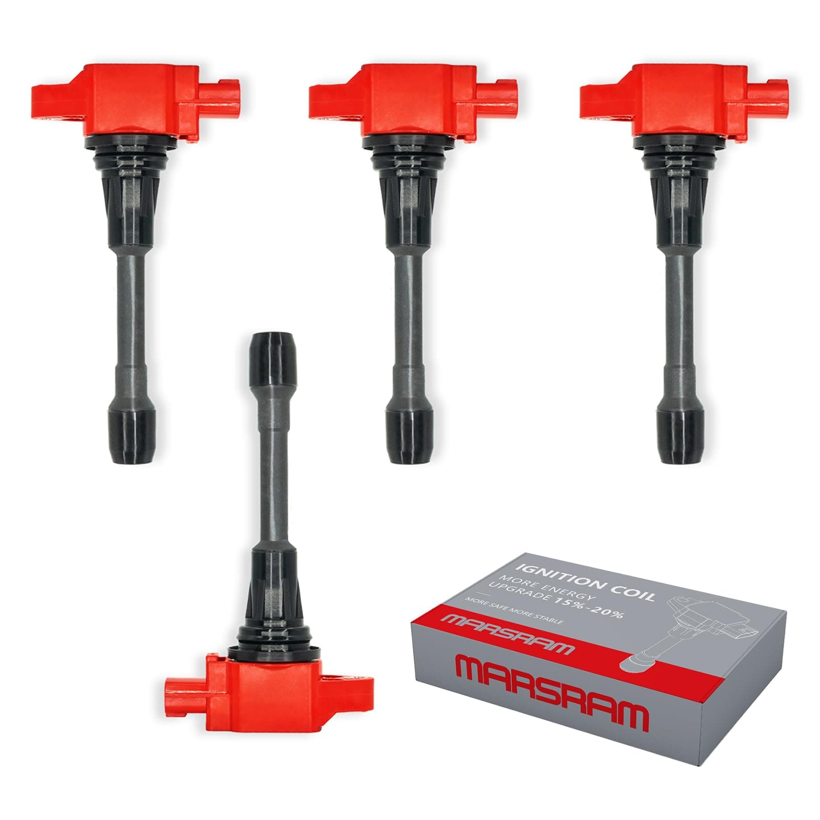 Marsram Ignition Coil Pack UF549 for 2007 2008 2009 2010 2011 2012 Nissan Altima Versa Sentra Cube NV200 Rogue 2013 2014 2015 Infiniti M56 FX50 QX60 2.5L 2.0L 1.8L Replace for C1696 4pcs