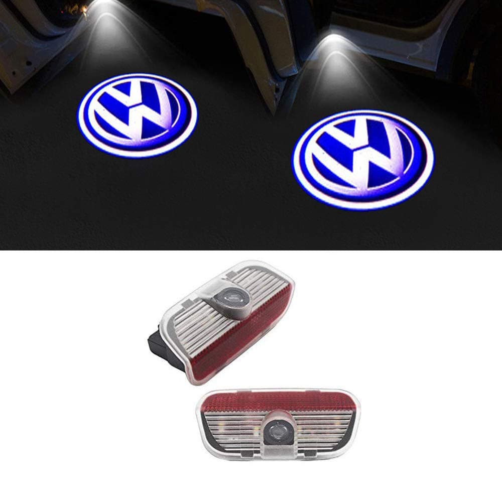 LIKECAR 2pcs Car Door Courtesy Welcome Light Ghost Shadow Projector Logo Lamp (VW)