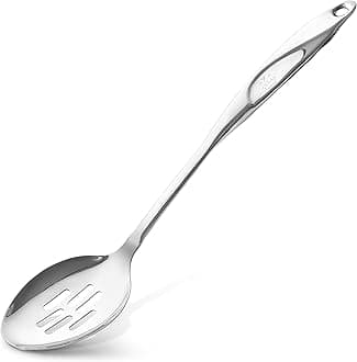 Zulay Kitchen Stainless Steel Cooking Utensil - 15" Slotted Spoon