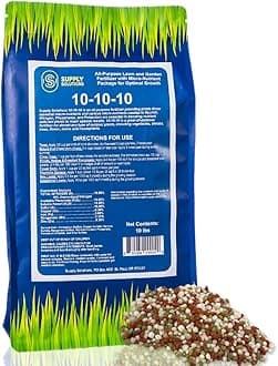 Supply Solutions 10-10-10 Complete Lawn & Garden Granular Fertilizer with Micronutrients – Balanced NPK Plant Food for Soil Health, Blooms & Roots – Safe for Vegetables, Fruits, Lawns (10 Pound)