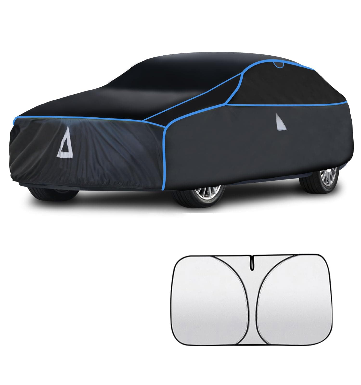 Padded Car Cover with Thick Multi-Layered EVA | Gift Windshield Sun Shade | Car Shield Custom Fit Sedan Mazda MX-5 Miata, BMW Z4, Fiat 124 Spider, Audi TT, Alfa Romeo 4C, MINI Roadster, etc.
