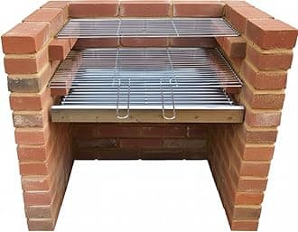 SunshineBBQs Stainless Steel DIY Brick Built in BBQ Kit for Charcoal - 67cm x 40cm Grill