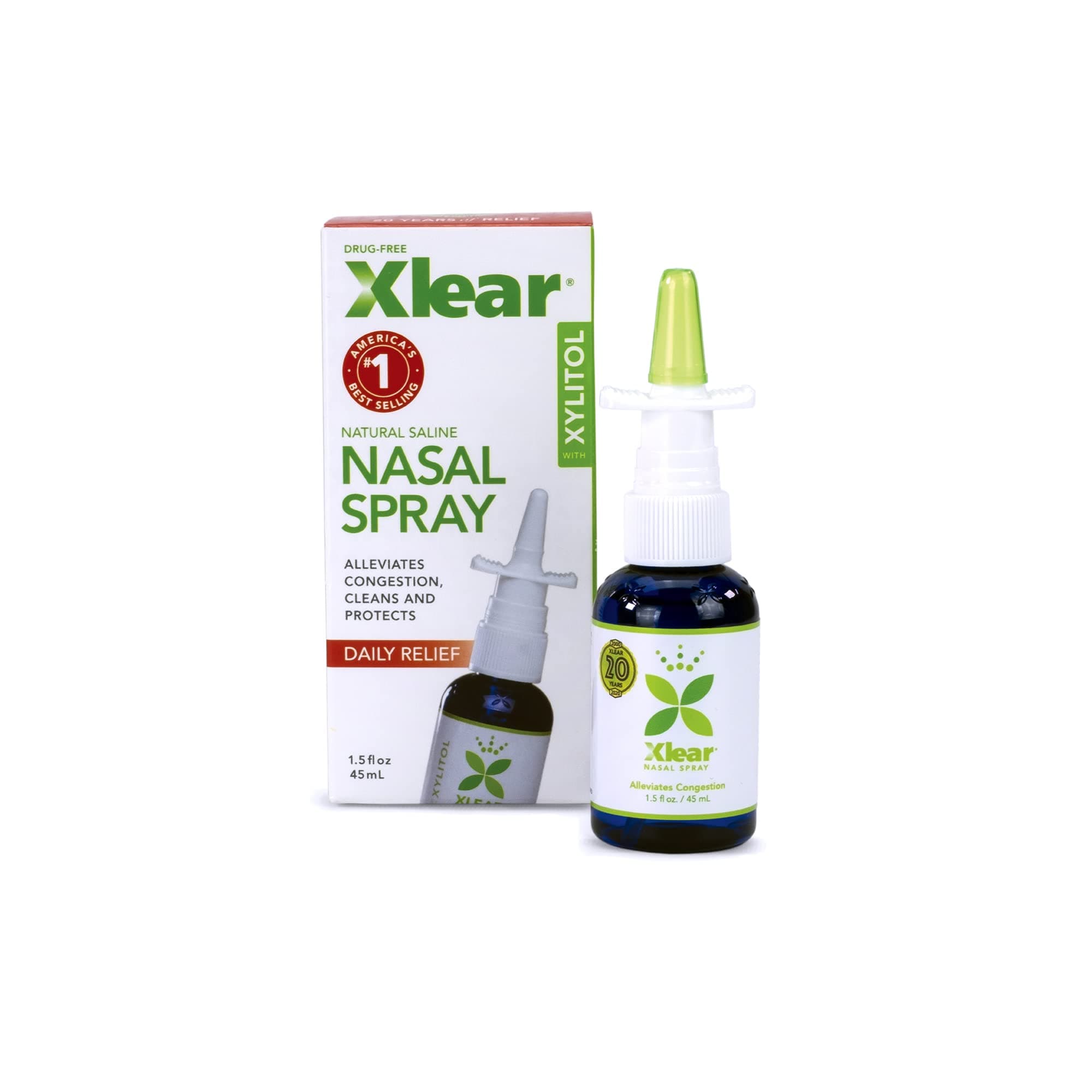【並行輸入品】Xlear Nasal Spray 1.5 fl oz liquid (Pack of 2)