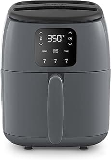 Digital Tasti-Crisp™ Air Fryer - Compact Electric Digital Fryer With Auto Shut-Off Feature - Ideal for Small Spaces - AirCrisp® Technology - 2.6 Quarts - Cool Grey