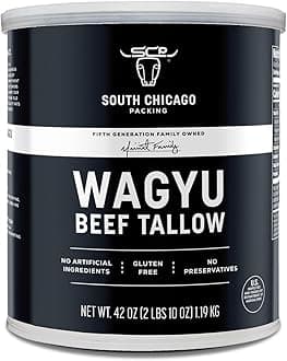 South Chicago Packing Wagyu Beef Sebum, 42 Ounce, Paleo-Friendly, Keto-Friendly, Pure Wagyu