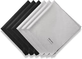 6PCS Large Eyeglass Cleaning Cloths, 12 x12 inches Glasses Cleaner, Individually Wrapped, Premium Microfiber Cleaning Cloth for Glasses, TV, Laptop Screens and Lens, Easier to Grip and Use