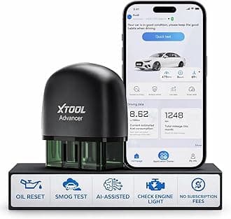 XTOOL Advancer AD20 Pro AI-Assisted Wireless OBD2 Scanner Diagnostic Tool, Car Code Reader for iPhone&Android, All System Scan Tool with Free Updates -Check Engine, Oil Reset, Performance/Battery Test