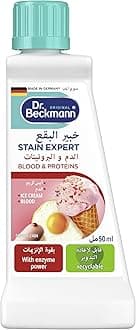 Dr. Beckmann Stain Expert - Removes Stubborn Stains Of Blood & Proteins Works On Ice Cream And Eggs Made In Germany Suitable For All Textiles 50Ml