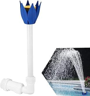 Pool Fountain Adjustable Flower Shape Waterfall Spray Pool Spray Fountain Sprinkler Inground and Above Ground Spray Pond Decor
