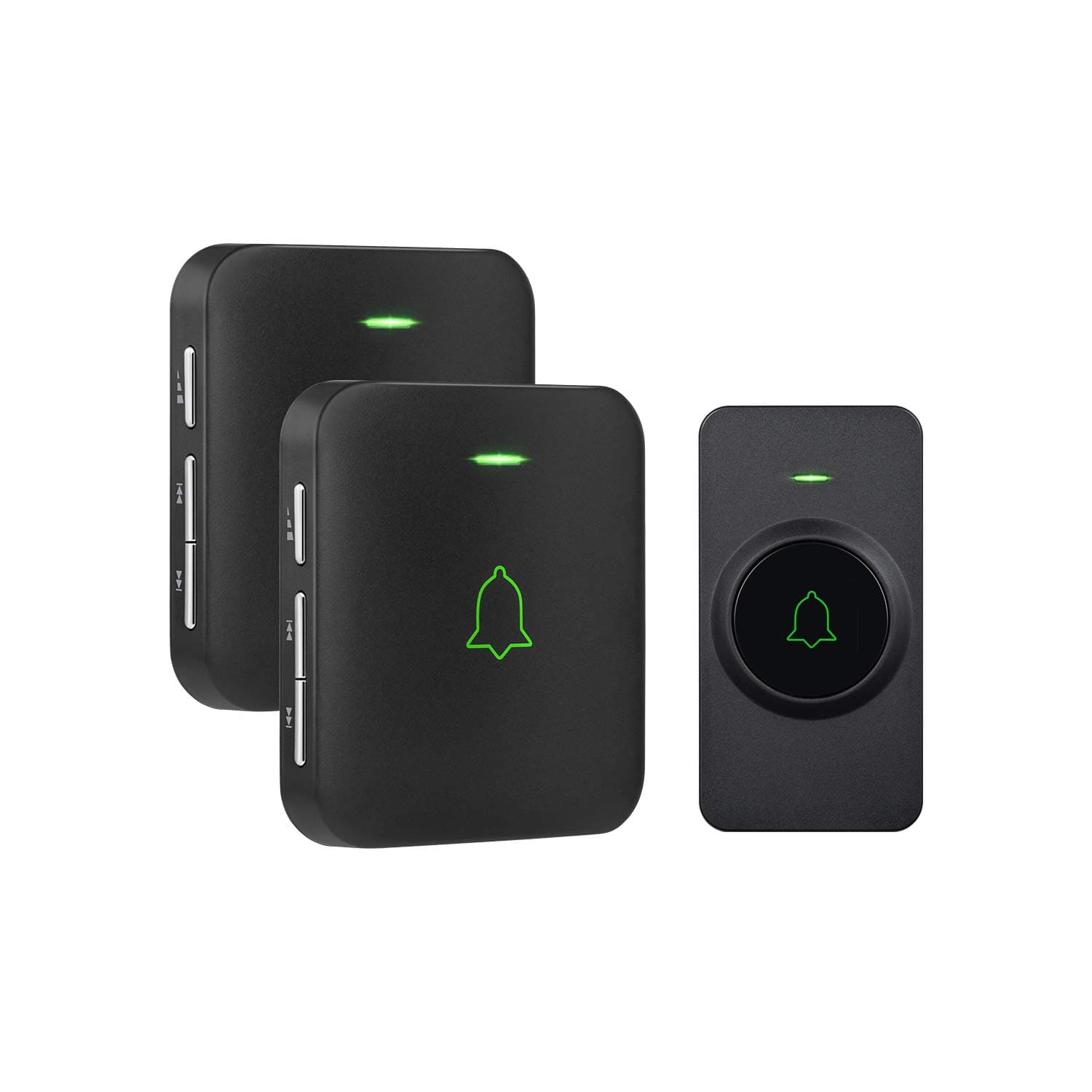 AVANTEK Wireless Doorbell, 1000ft Long Range Door Bells, IP55 Waterproof Doorbell Wireless, 5 Levels Volume, 52 Melodies, LED Flash, Doorbell Wireless Plug in 2 Receivers, CB-12