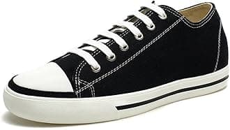 CHAMARIPAMen's Invisible Height Increasing Elevator Shoes-Low Chuck Canvas Sneaker-2.36 Inches Taller H52C08K011D