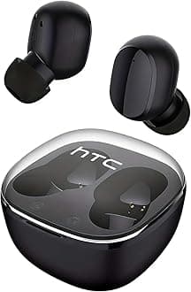 True Wireless Earbuds 6 Bluetooth 5.3 in Ear Stereo Headphones Touch Control with Built-in Microphone, Wireless Noise Cancelling Earbuds 22H Playtime with Charging Case for Android and iOS- Black