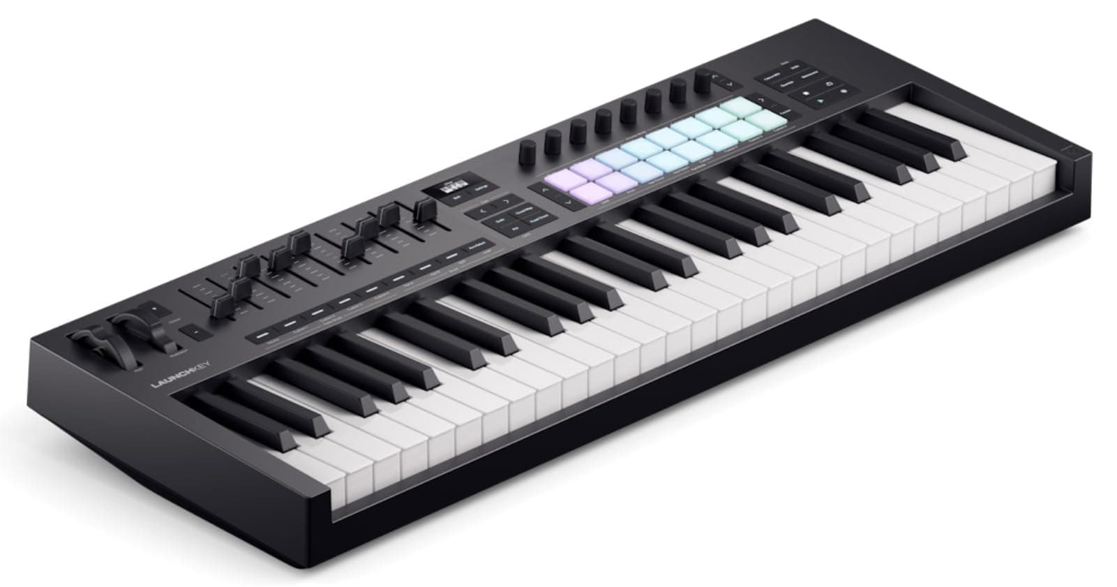 Launchkey 49 [MK4] – 49 key Semi-Weighted, USB, MIDI Keyboard Controller with DAW Integration. Chord & Scale Modes, 8 Drum Pads, & Arpeggiator — Includes Software Bundle for Music Production