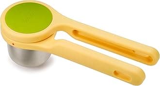 Joseph Joseph Helix Citrus Press Juicer, Ergonomic Twist action hand press, lemon/lime squeezer, BPA free - Yellow