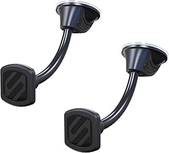 Scosche MWDM2PK-UB MagicMount Universal Magnetic Phone/GPS Suction Cup Mount for the Car, Home or Office - 2-Pack