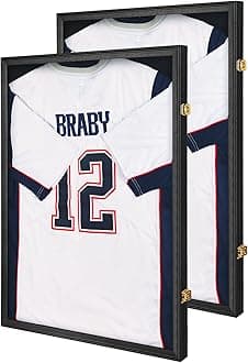 KCRasan Lockable Kids Jersey Display Case Youth Jersey Box with UV Protection for Baseball, Basketball, Football, Soccer & Uniform, Small