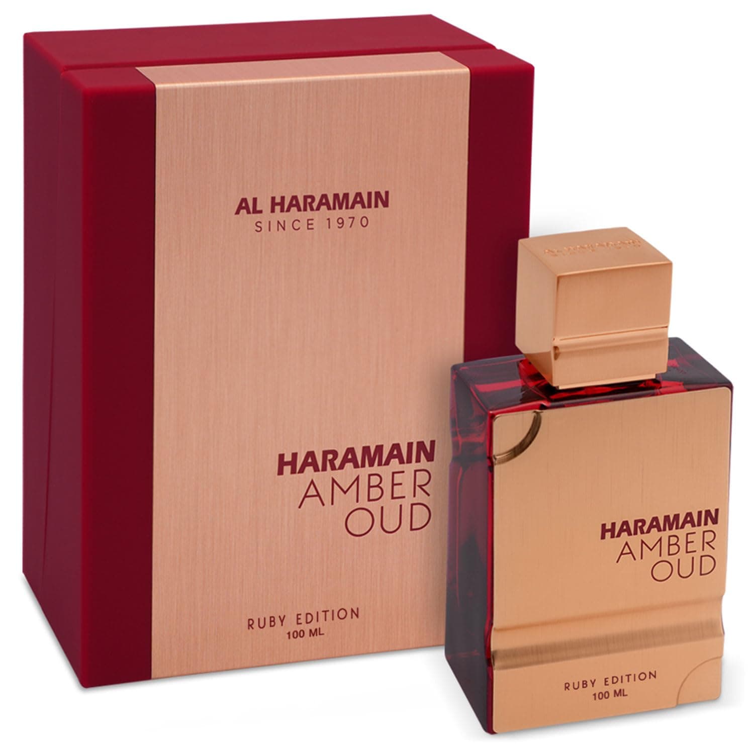 Al Haramain Amber Oud Ruby Edition - Arabic Perfume for Women and Men - Unisex Amber Perfume - Long Lasting Perfume - 100 ml