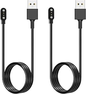 Acediar [2-Pack] 3.3FT Smart Watch Charger Magnetic USB Charging Cable for Letsfit Willful YAMAY SW023 ID205L SW021 ID205U ID205S SW025 Uwatch 3S