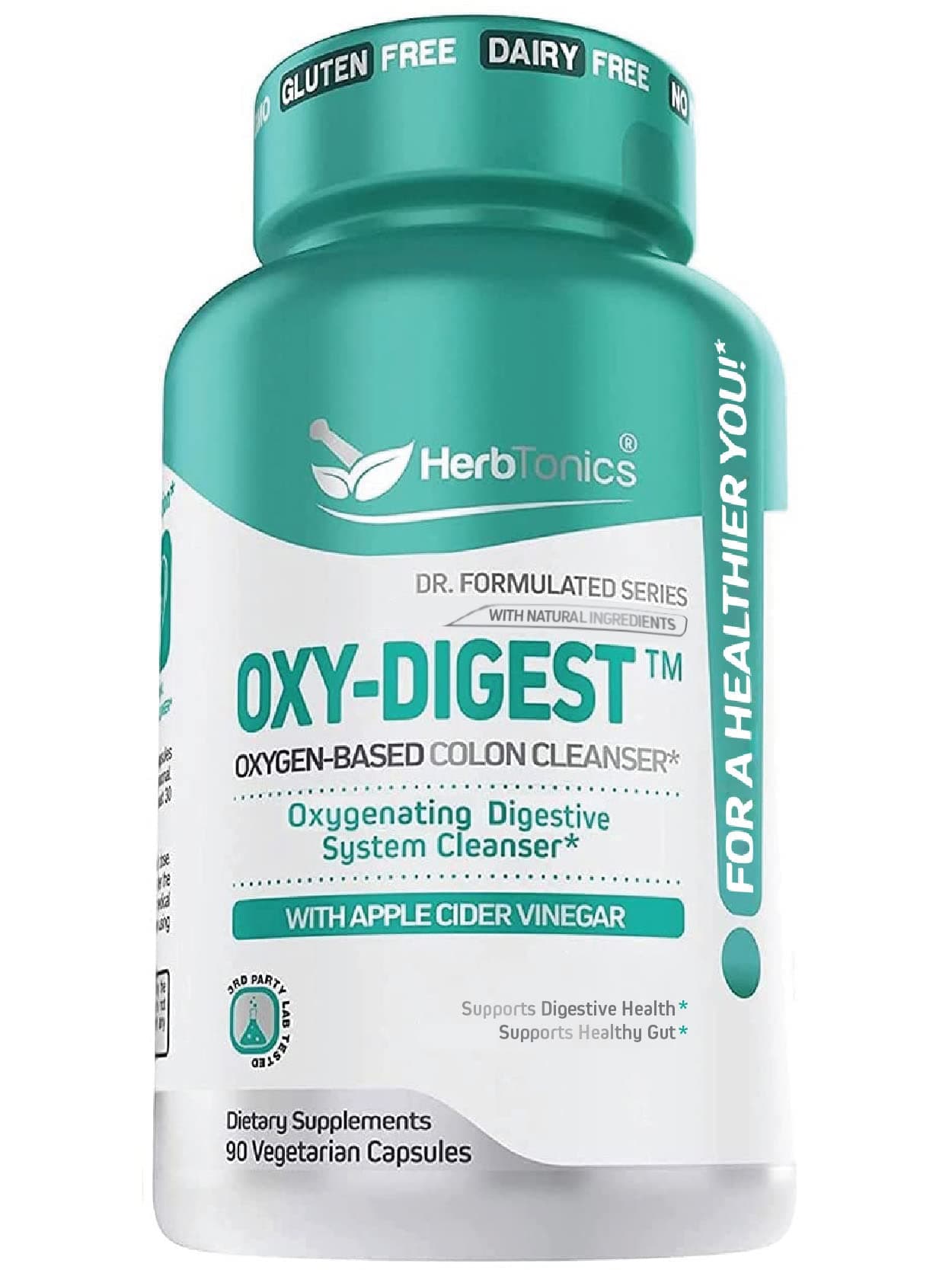Oxy-Digest Colon Cleanse and Detox Digestive System Formula with Apple Cider Vinegar,90 Vegan Pills Capsules for Women and Men