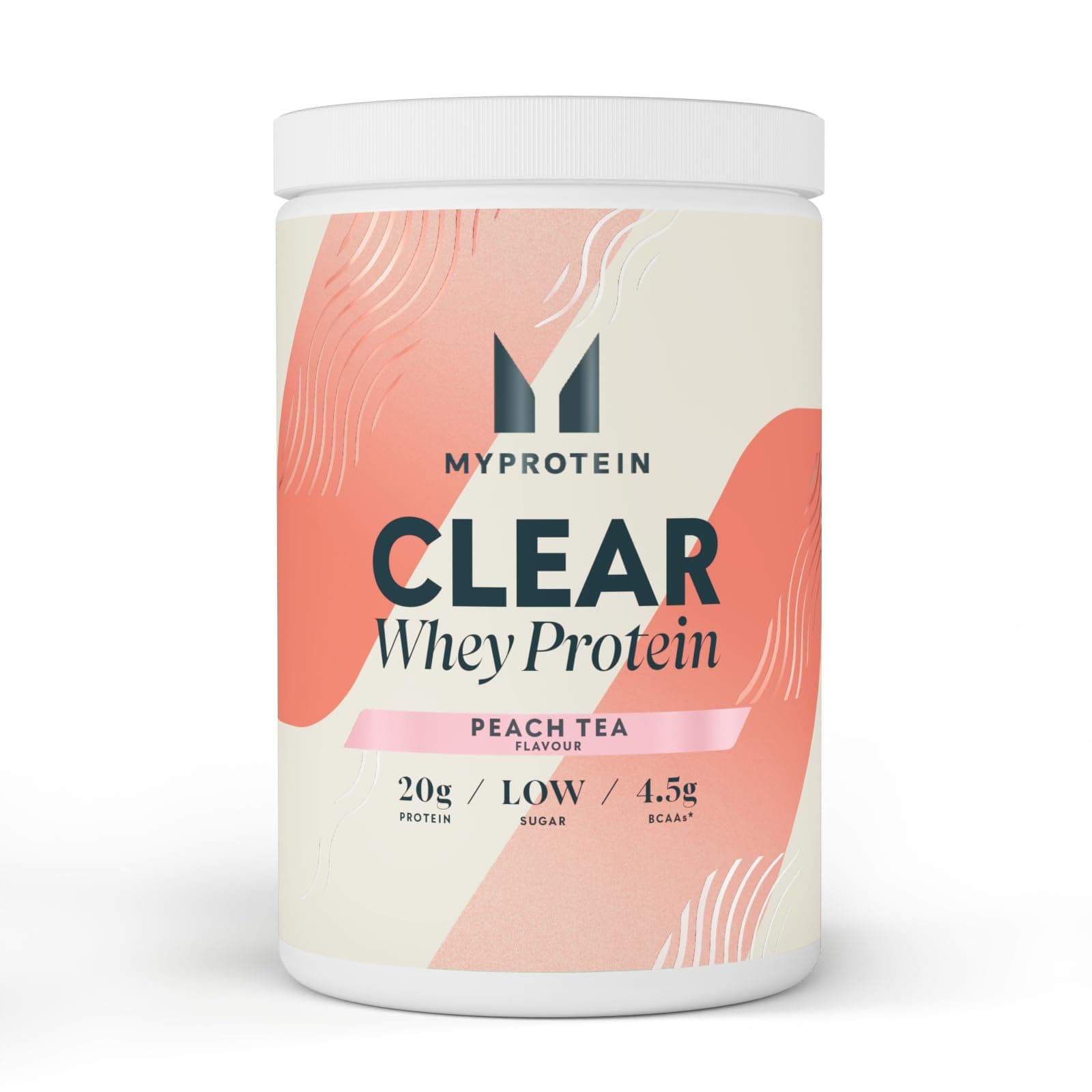 Myprotein Clear Whey Protein Isolate Powder - Peach Tea - 488g - 20 Servings - Cool and Refreshing Whey Protein Shake Alternative - 20g Protein and 4g BCAA per Serving