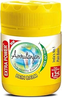 Amrutanjan Pain Balm Extra Power - 50 ml | Suitable for Headache, Stress, Cold | 100% Ayurvedic | Starts working within 1 minute.
