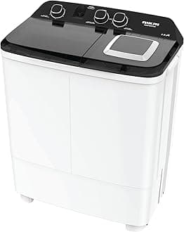 Nikai 7Kg Semi-Automatic Top Load Twin Tub Washing Machine with Quick Wash & Auto Balance Control, Silent Operation, Powerful Pulsator, Rust-Proof Body - NWM700SPN2B