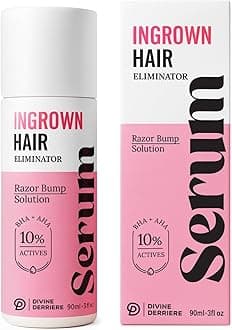Razor Bump Stopper with Dark Spot Remover, Ingrown Hair Treatment for Bikini Area and Razor Bumps Treatment - Salicylic Acid After Shave Solution for Ingrown Hairs & Razor Burns