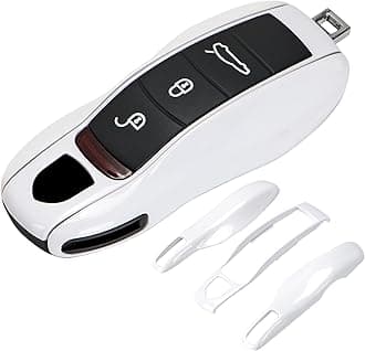AeroBon Porsche Key Cover - 3-Piece Painted Shell - Compatible with Porsche Key Fob - Protects & Replaces Original Shell - Cover Form Factor
