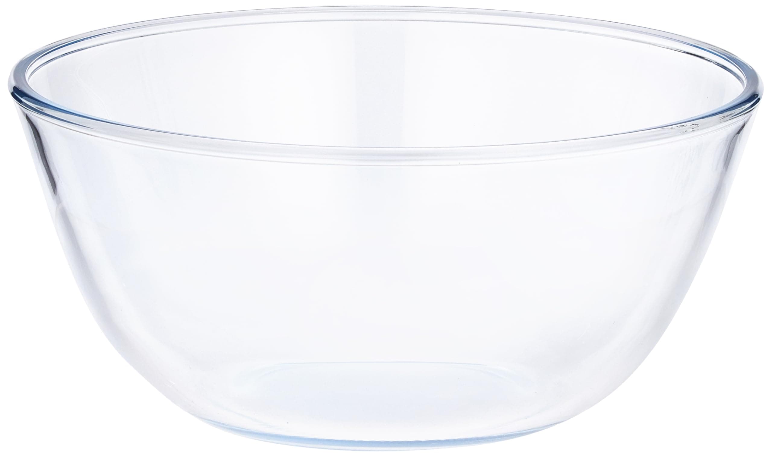 - 4.4 L Round Shape Serving & Mixing Bowl | Made in India Borosilicate Glass Bowl for Kitchen & Dinning | Bowl for Mixing Dough, Salad, Batter, Pasta | Microwave & Dishwasher Safe | Transparent