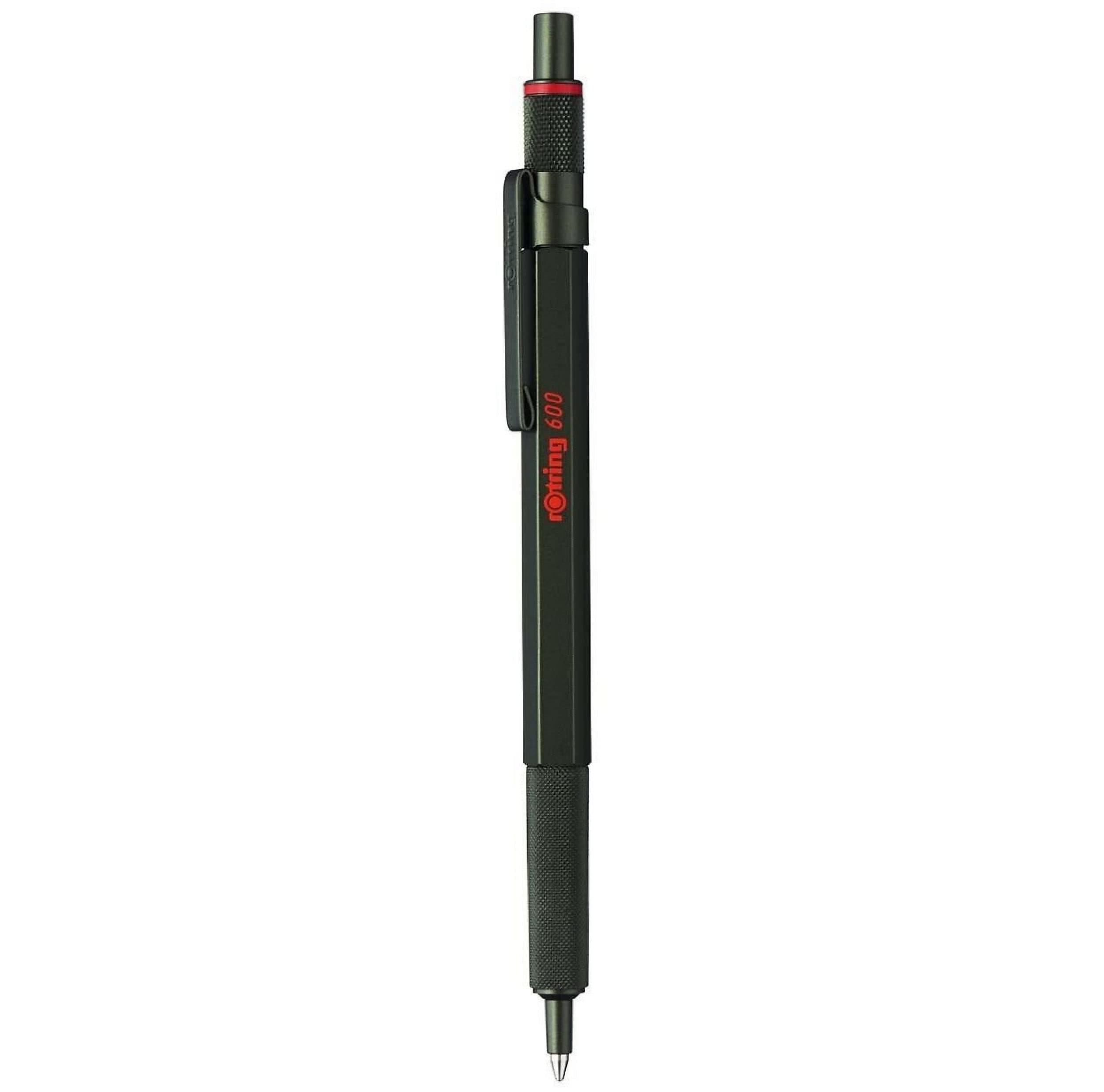rOtring 600 Ballpoint Pen, Medium Point, Blue Ink, Refillable, Gree Color