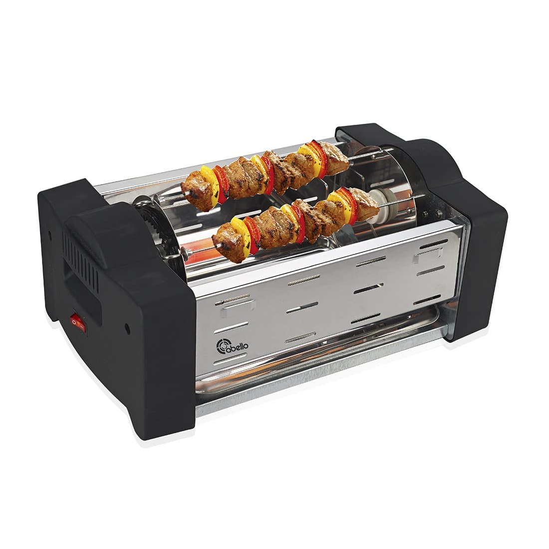 Abello Electronic Barbeque Griller With 6 Skewers (Silver)