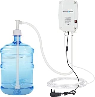 Bottled Water Dispenser Pump System for Home,5 Gallon Bottle Electric Drinking Water Single Tube Pump with Flow 3.5L,110V AC US Plug Water Jug Pump for Kitchen Refrigerator Coffee Ice Maker