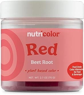 Nutricost Red Plant Based Food Coloring From Beet Root Powder (75 Servings) - Nutricolor Color Alternative For Food & Beverages