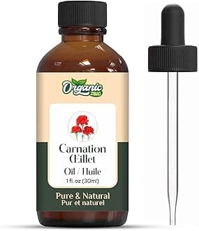 Organic Zing Top Selling Oils. (30ml, Carnation)