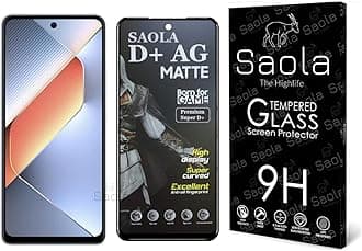 Saola® HD Matte Tempered Glass With 18H Hardness For Tecno Pova 6 Neo (PACK OF 1) with Free Installation Kit. Full screen Coverage. Free Replacement If Received Damaged - 6.78 inch