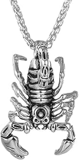 U7 Punk Necklaces Stainless Steel 18K Gold Plated Large Hip Hop Dagger/Knife/Sword/Steampunk Gear/Large Razor Blade Pendant Necklace for Men Women, Chain 22-24 Inches