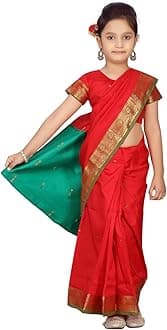 Aarika Girls RED Colour Saari (SR-20690-RED-34)