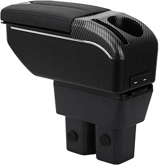 Armrest Compatible with Suzuki Jimny JB64W JB74W 2018-2024 Center Console Organizer Box Double Door Style Usable for Elbow Support （Black Style）