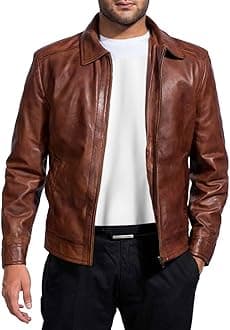 Mens Men's Leather Jacket Men's Leather Jacket