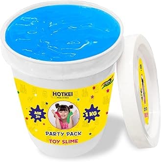HOTKEI Blue Fruit Scented DIY Magic Toy Slimy Slime Clay Gel Jelly Putty Set - 1 Kg