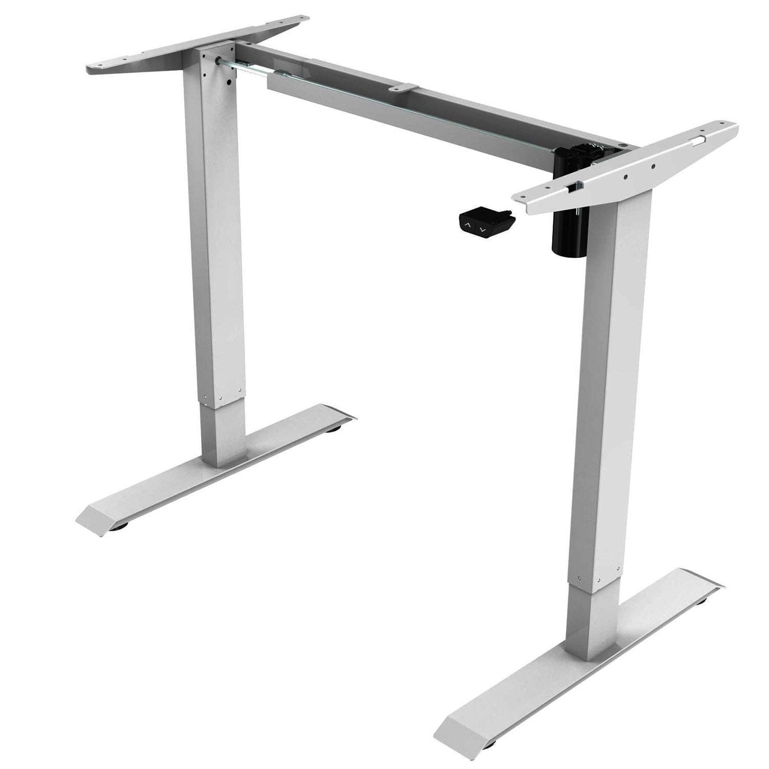 EDF21S Electric Standing Desk/Ergonomic Height Adjustable Sit-Stand Workstation (Frame Only) Silver