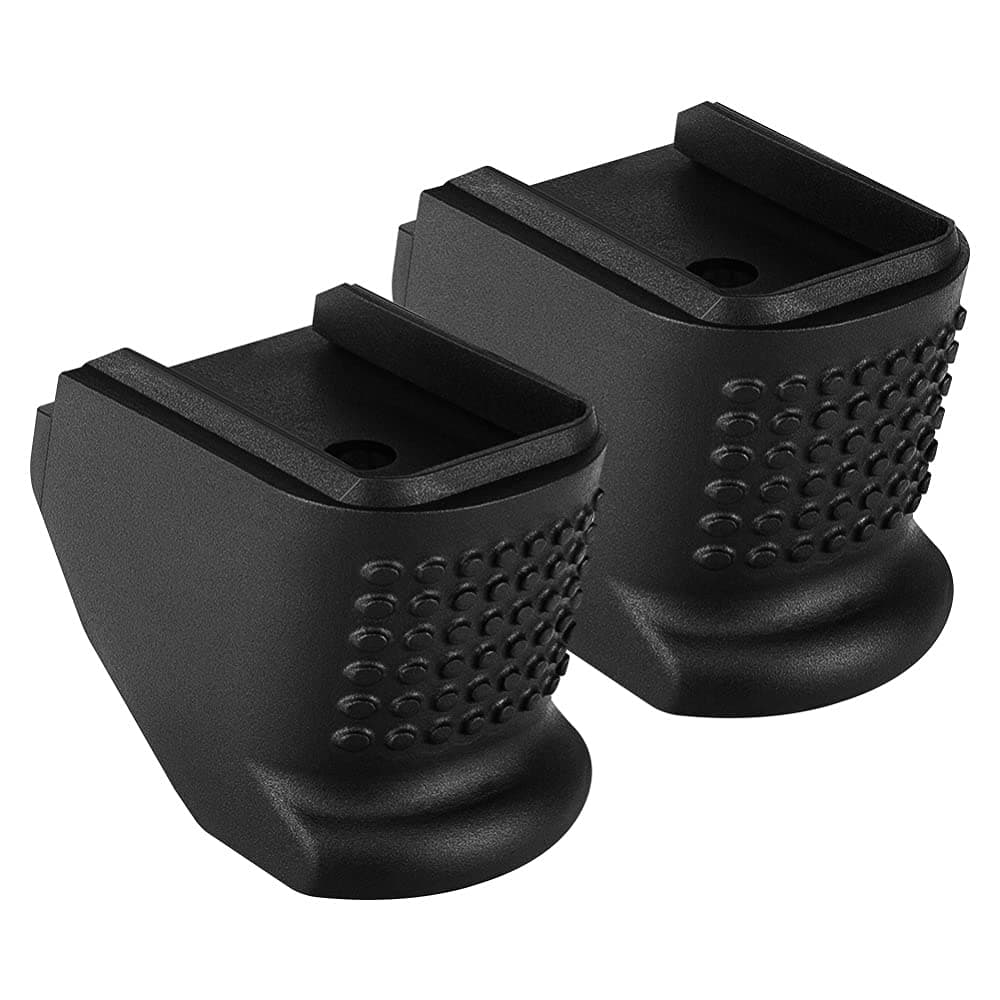 Grip 2 Pieces Extensions Fits Springfield XD9 and XD40 Sub Compact Black