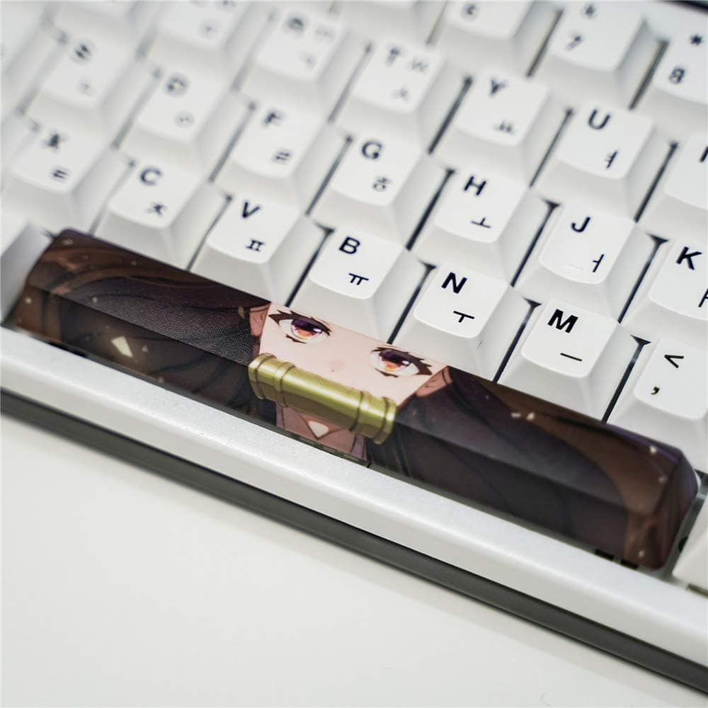 5-Side Dye-Sublimated PBT Spacebar Keycap, 6.25U 6.25X Custom OEM Keycap for DIY Cherry MX Mechanical Gaming Keyboard, Demon Slayer