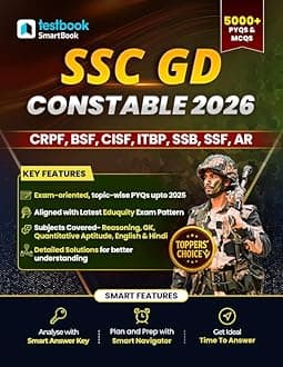 SSC GD Constable 2025 - Maths, Reasoning, English, General Knowledge in English Medium | 5000+ Chapterwise PYQs