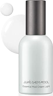 JUNG SAEM MOOL Essential Mool Cream | Hydrating Primer for a Long-Lasting Foundation Makeup, Glow Finish, Centella and Panthenol for Glass Skin, Korean Skincare (Light, 1.7 Fl Oz)