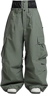 Women Men Ski Pants Snowboard Pants Super Baggy Snowboarding Loose Snow Sport Insulation Waterproof Windproof