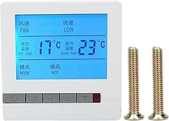 Garosa Digital Thermostat Intelligent Air Conditioner LCD Display Temperature Controller AC180‑260V Remote Control Function Fan-Coil Air-conditioning Thermostat Smart,thermostat