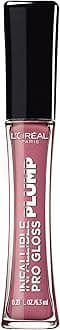 Infallible Pro Gloss Plump Lip Gloss with Hyaluronic Acid, Long Lasting Plumping Shine, Lips Look Instantly Fuller and More Plump, Mauve Glow , 0.21 fl. oz.